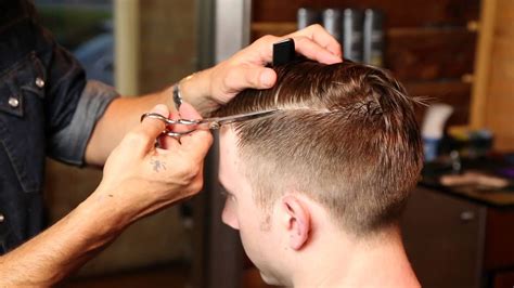 Barbering Haircut Techniques Looking Sharp Mens Hair Youtube
