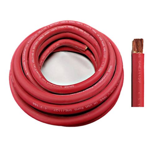 Windynation 20 Ft 2 Gauge Red Welding Battery Pure Copper Flexible Cable Wire 2 Awg 20r 2g 20r