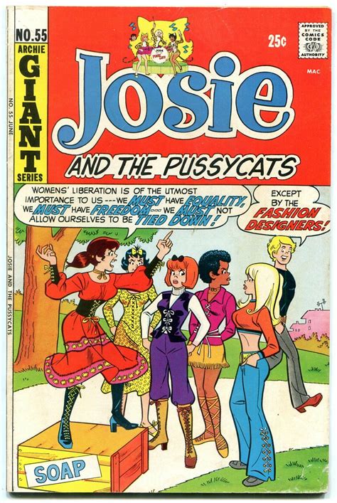 josie and the pussycats 55 1971 womens liberation cover archie giant vg f comic books