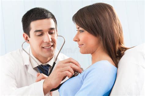 Doctor And Female Patient Stock Image Image Of Patient