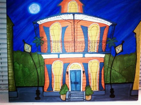 New Orleans Style House New Orleans House Painting Art Style Art