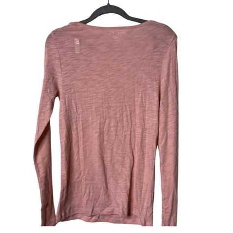 New Misha And Puff Long Sleeve Lap Tee In Rose Blush Sz L