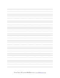 For the more skillful scribe, here's blank lined writing paper without the center guidelines. handwriting paper with large lines Images - Frompo