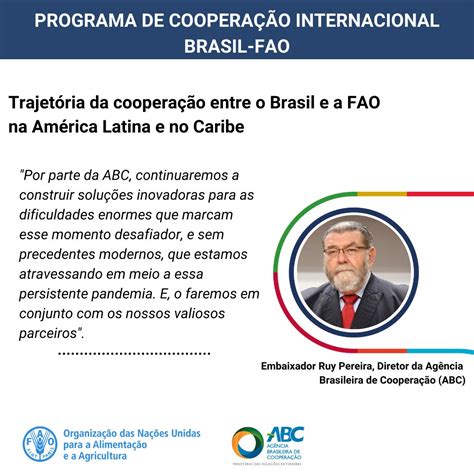 Cooperaci Nbrasilfao On Twitter A Coopera O Internacional Brasil Fao