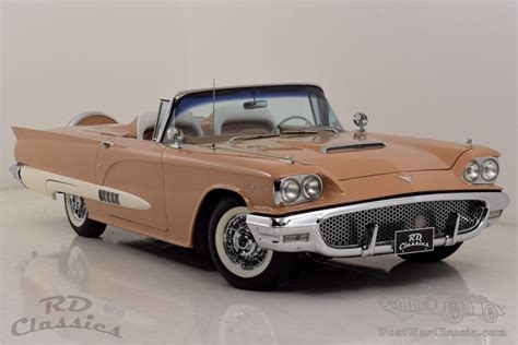Car Ford Thunderbird Convertible 1958 For Sale Postwarclassic