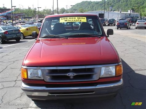 1997 Toreador Red Metallic Ford Ranger Xlt Regular Cab 9389521 Photo