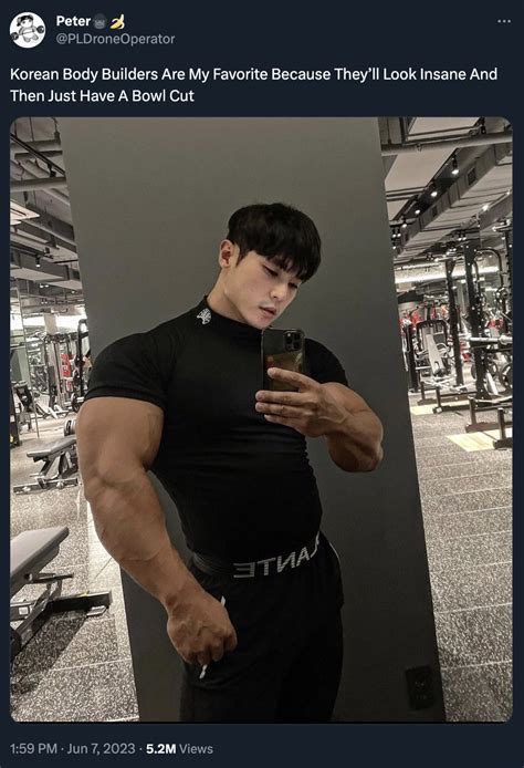 Korean Body Builders Are My Favorite Because Theyll Look Insane And