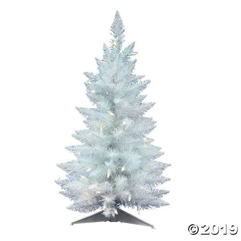 Vickerman 30 Sparkle White Spruce Pencil Christmas Tree With Warm