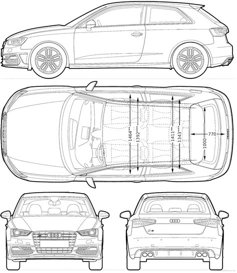 Car Blueprints For 3d Modeling