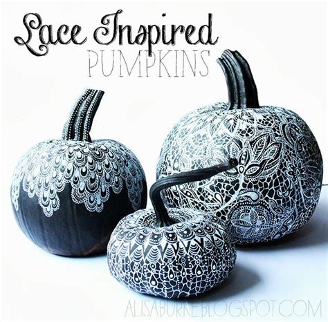 Alisaburke Lace Inspired Pumpkins Holidays Halloween Halloween Themes