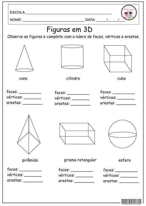 Exercicios De Geometria 5 Ano Com Gabarito Educa