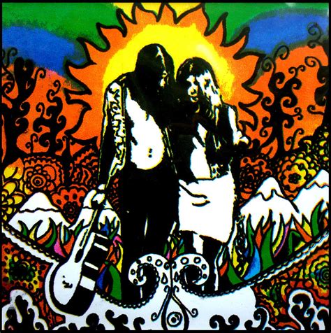 Hippie Couple Walking Painting By Sophie Knight