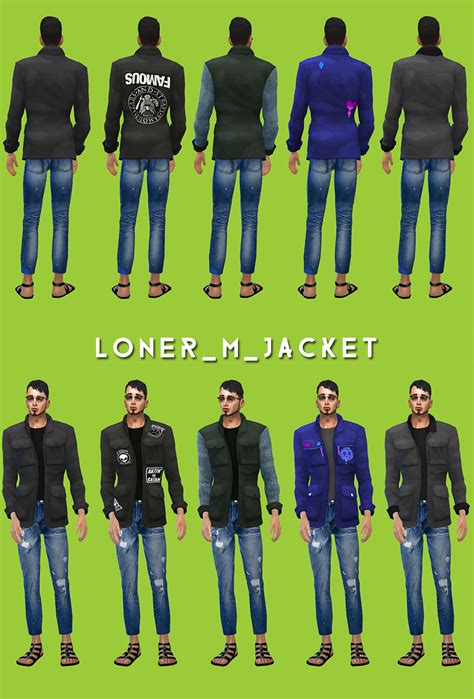 Sims 4 Ccs The Best Jacket For Men By Loner