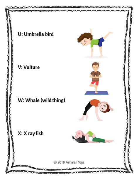 Animal Abc Yoga For Kids From Abcs To Acts Yoga For Kids Kids Yoga