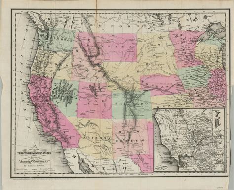 Map Of The Territories And Pacific States To Accompany Across The