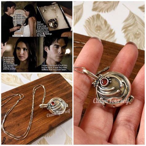 The Vampire Diaries Inspired Elena Gilbert Vervain Locket Necklace