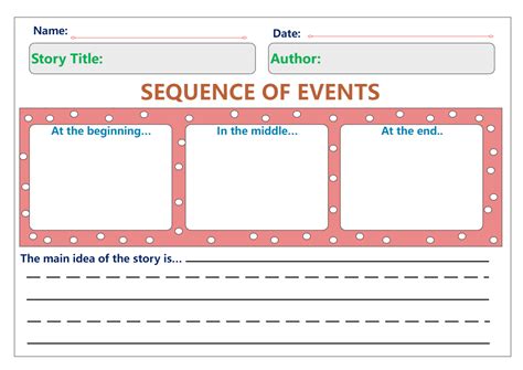 Sequence Of Events Graphic Organizer Edrawmax Templates