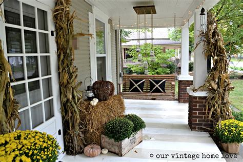 Many of the tips below can be adapted to the area right outside of your front door, even if it's a enjoy browsing the images and suggestions that follow, and stay tuned for our upcoming post on entryway makeover ideas! our vintage home love: Autumn Porch Ideas
