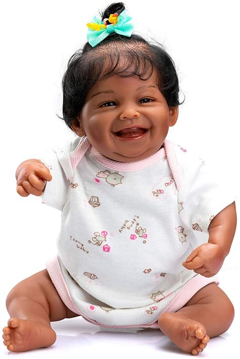 Buy African American Reborn Baby Dolls Realistic Full Silicone Inch Black Girl Newborn Doll