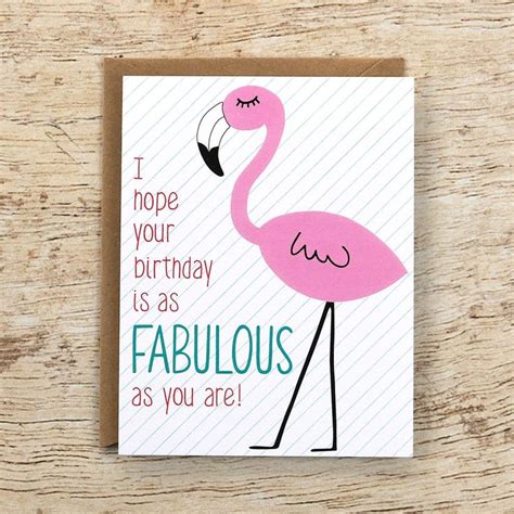 Fabulous Flamingo Birthday Card Th Birthday Card Cricut Birthday Cards Birthday Card Messages