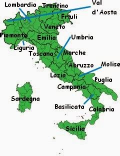Le regioni italiane vengono solitamente raggruppate in quattro insiemi: Imparare Facile: Regioni d'Italia e capoluoghi di ...