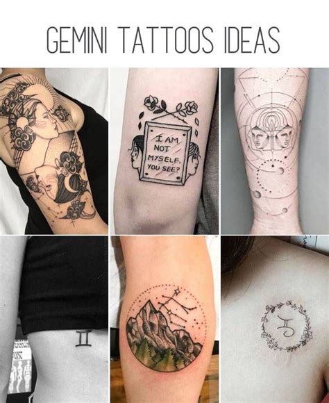 52 Unique Gemini Tattoos With Meaning Our Mindful Life