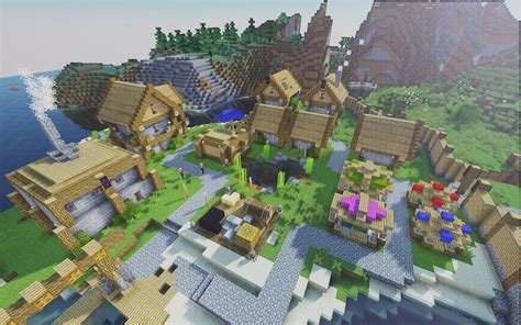 I Built A Little Starting Town Rminecraft
