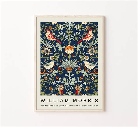 William Morris Exhibition Poster Art Nouveau William Morris Etsy
