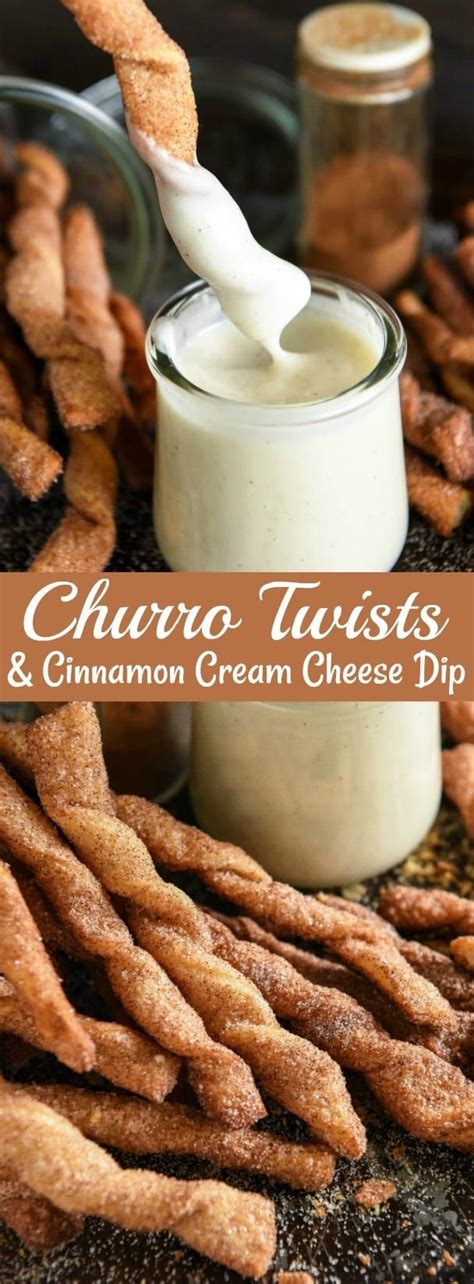 Churro Twists With A Cinnamon Cream Cheese Dip Just 15 Minutes To Make