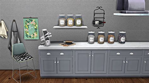 Cc For Sims 4 Kitchen Clutter Kitchen Clutter Sims 4 Sims