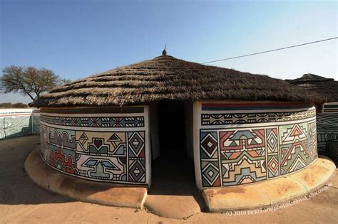 2016 275 Ndebele Home Mandala African House Africa Vernacular