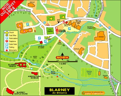 Blarney Map An Bhlarna