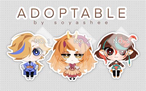 Chibi Adopts Auction Open 33 By Soyashee On Deviantart
