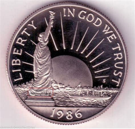 1986 S Statue Of Liberty Centennial Proof Clad Half Dollar Coin 144