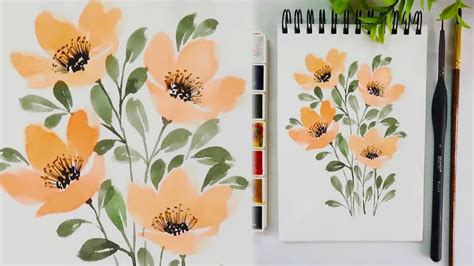 Download 5,010 watercolor flower free vectors. Simple & Easy Watercolor Painting Flowers & Leaves | Painting Ideas - YouTube