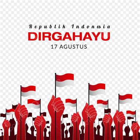 Dirgahayu Indonesia Vector PNG Images Indonesia Dirgahayu Kemerdekaan