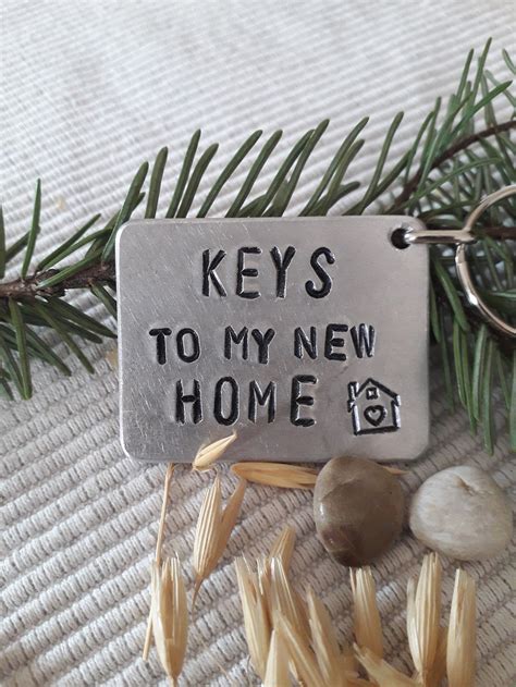 Keys To My New Home First Home Keyrings New Home Keyring Etsy