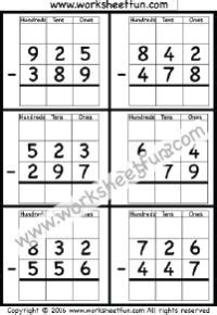 Some of the worksheets for this concept are subtracting 3 digit numbers with regrouping, three digit subtraction, 3 digit subtraction, subtraction, subtraction, subtraction work 3 digit minus 3 digit subtraction. 100 Best Subtraction regrouping images | Subtraction ...