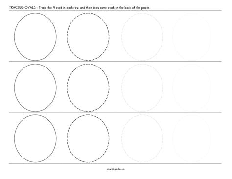 Tracing Ovals Worksheet For Kindergarten 2nd Grade Lesson Planet