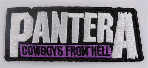 Pantera Cowboys From Hell Embroidered Patch