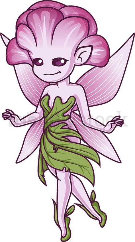 Magical Forest Fairy Creature Cartoon Clipart Vector Friendlystock