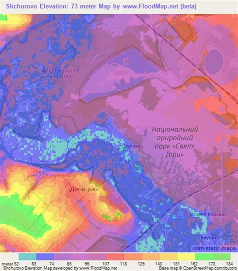 Elevation Of Shchurovoukraine Elevation Map Topography Contour