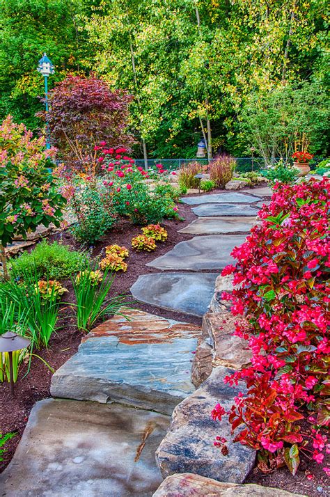 Garden Floral Path Photograph By Gene Sherrill