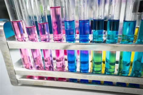 Test Tubes With Colorful Chemicals Stock Photo Image Of Fluid