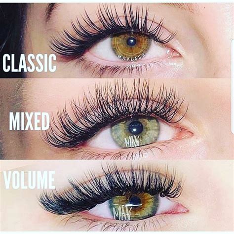 classic volume and hybrid lashes hybrid lashes mixed of classic and volume if you can t