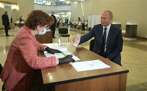 Vladimir Putin Voted On Amendments To The Constitution • President Of Russia
