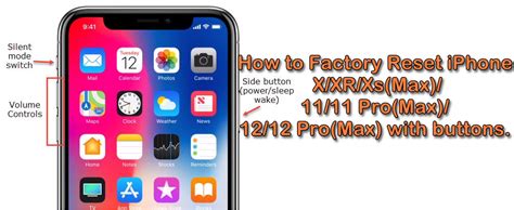 How To Factory Reset Iphone Xxrxsmax Or 111213minipro Max