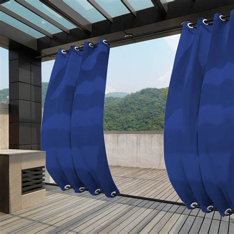 Outdoor Deck Curtains Waterproof Outdoor Curtains For Patio Grommet