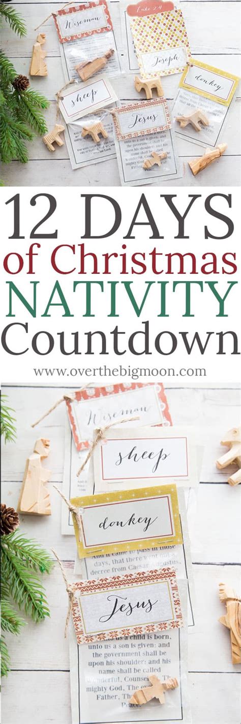 12 Days Of Christmas Nativity Countdown Printables Over
