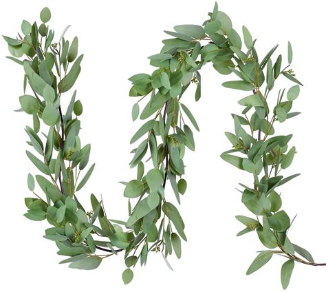Artificial Fake Eucalyptus Garland Wreath Greenery Leaf Vine Plant